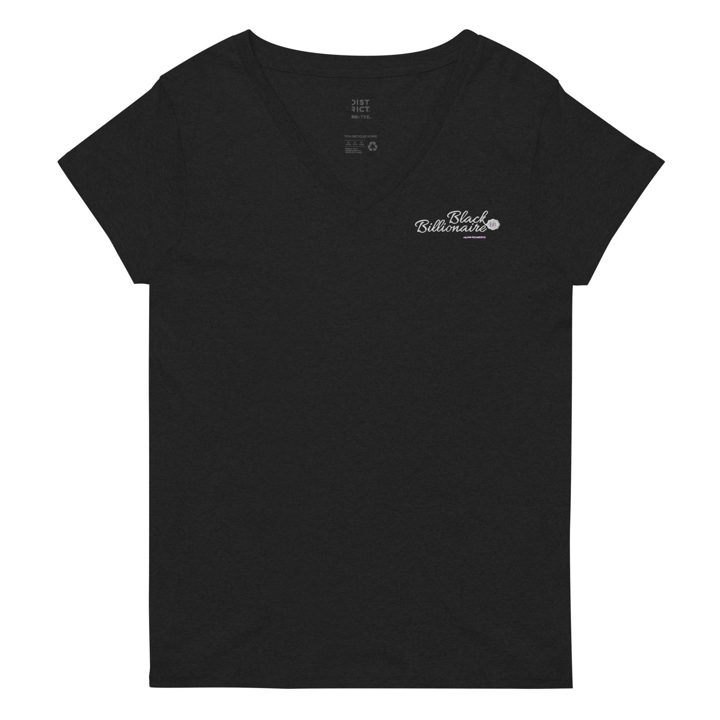 Black Billionaire (Women’s recycled v-neck t-shirt)