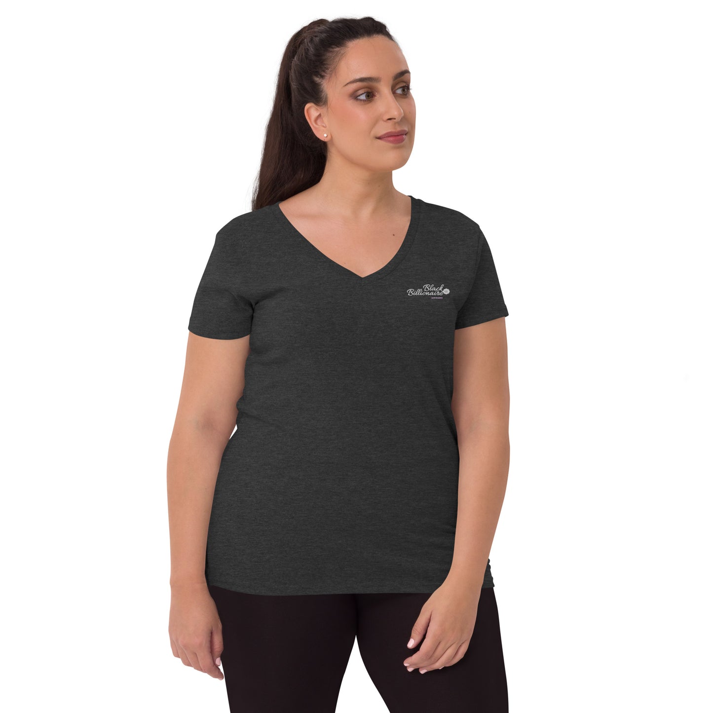 Black Billionaire (Women’s recycled v-neck t-shirt)