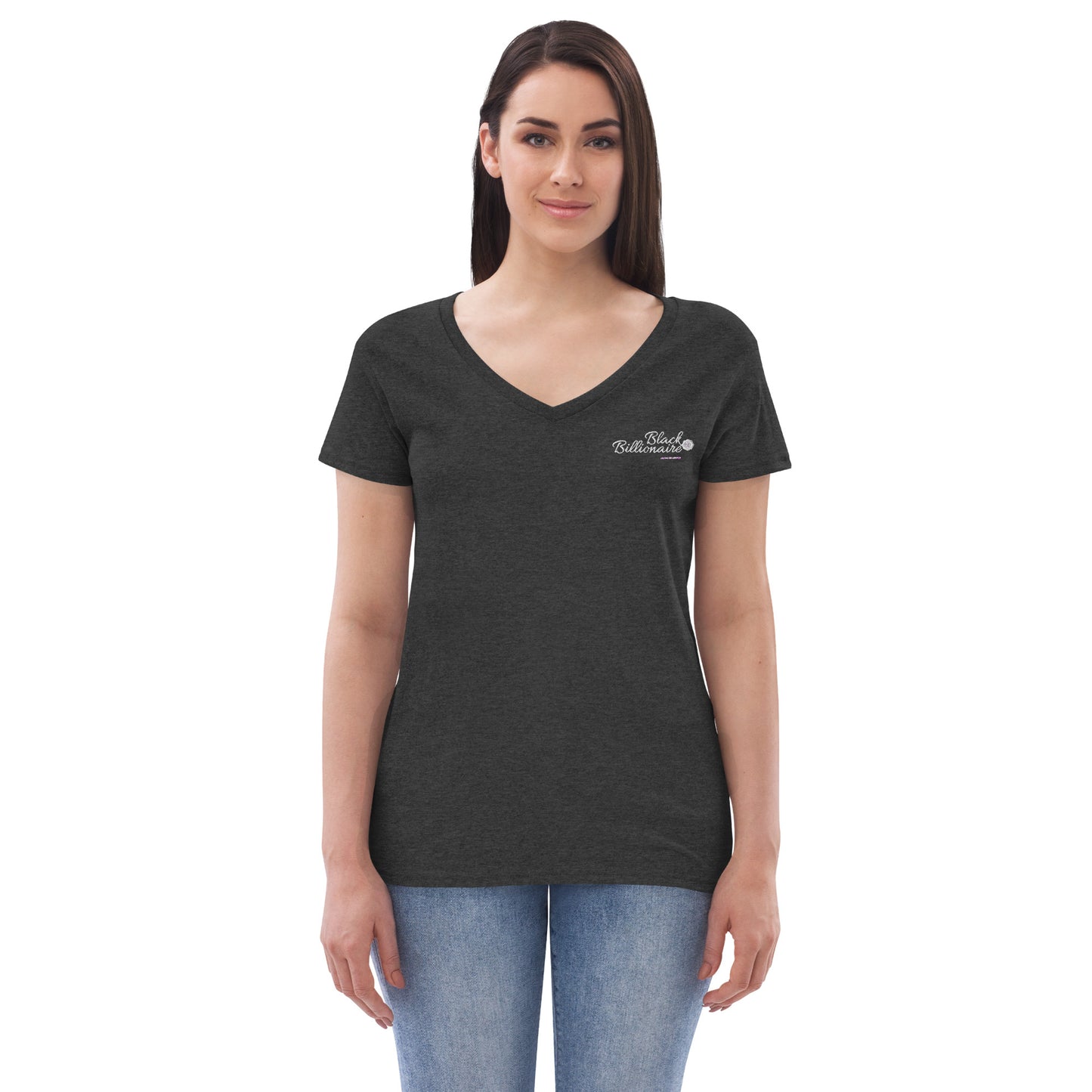 Black Billionaire (Women’s recycled v-neck t-shirt)