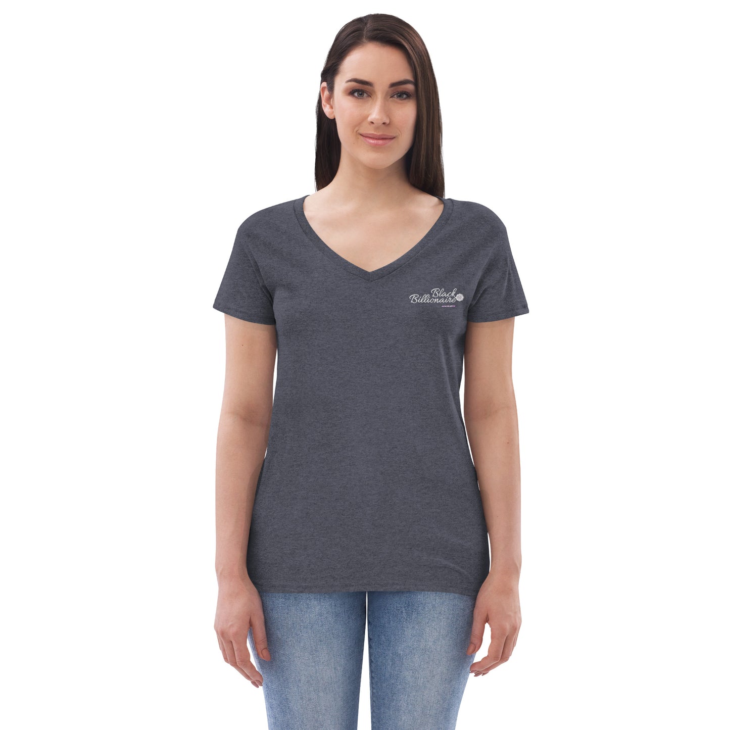 Black Billionaire (Women’s recycled v-neck t-shirt)