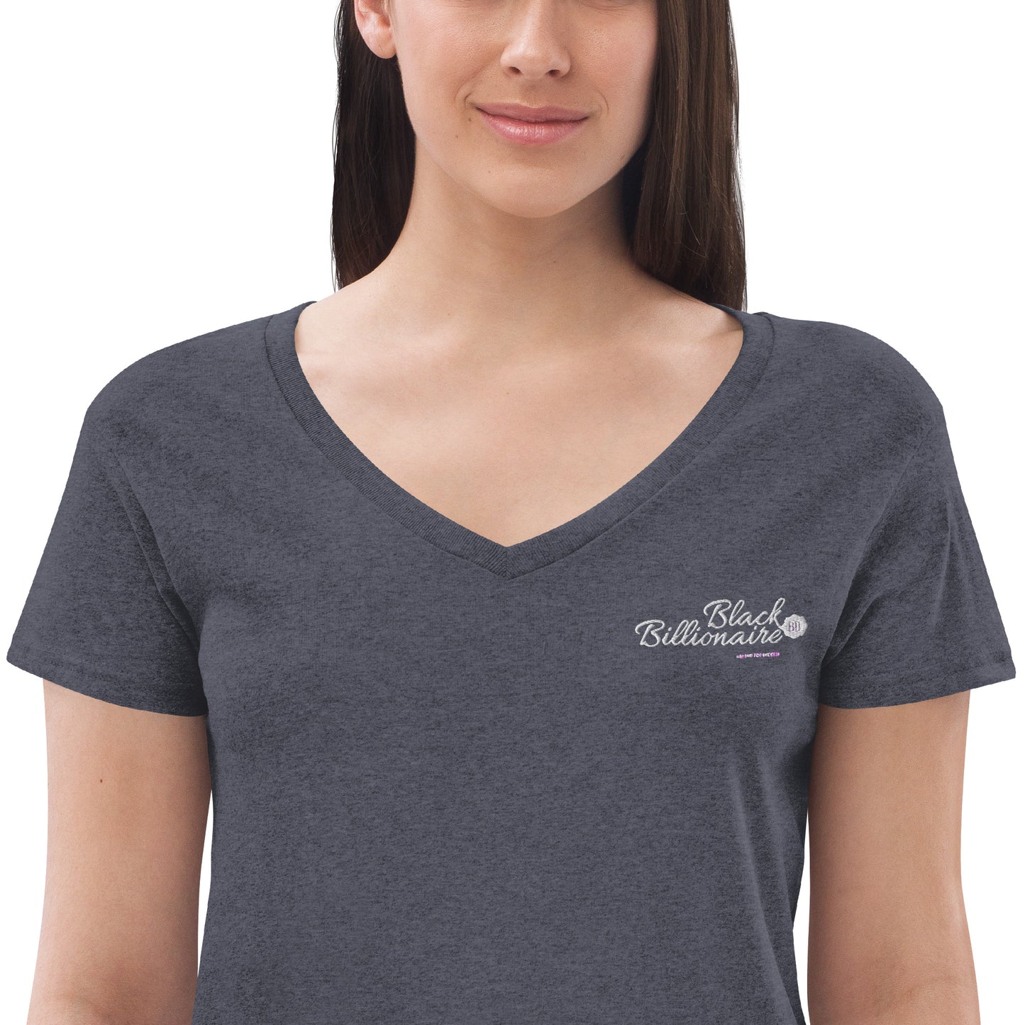 Black Billionaire (Women’s recycled v-neck t-shirt)