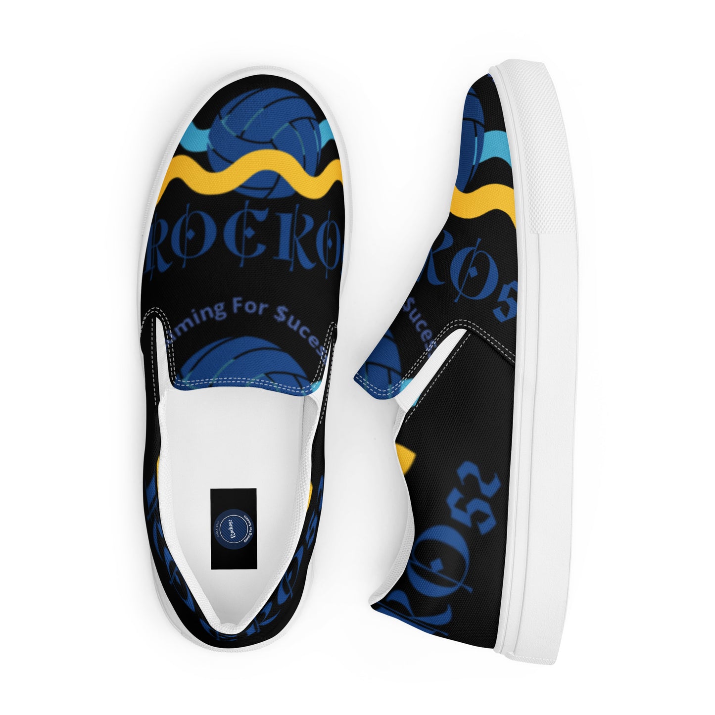 Rocko52 Women's slip-on canvas shoes